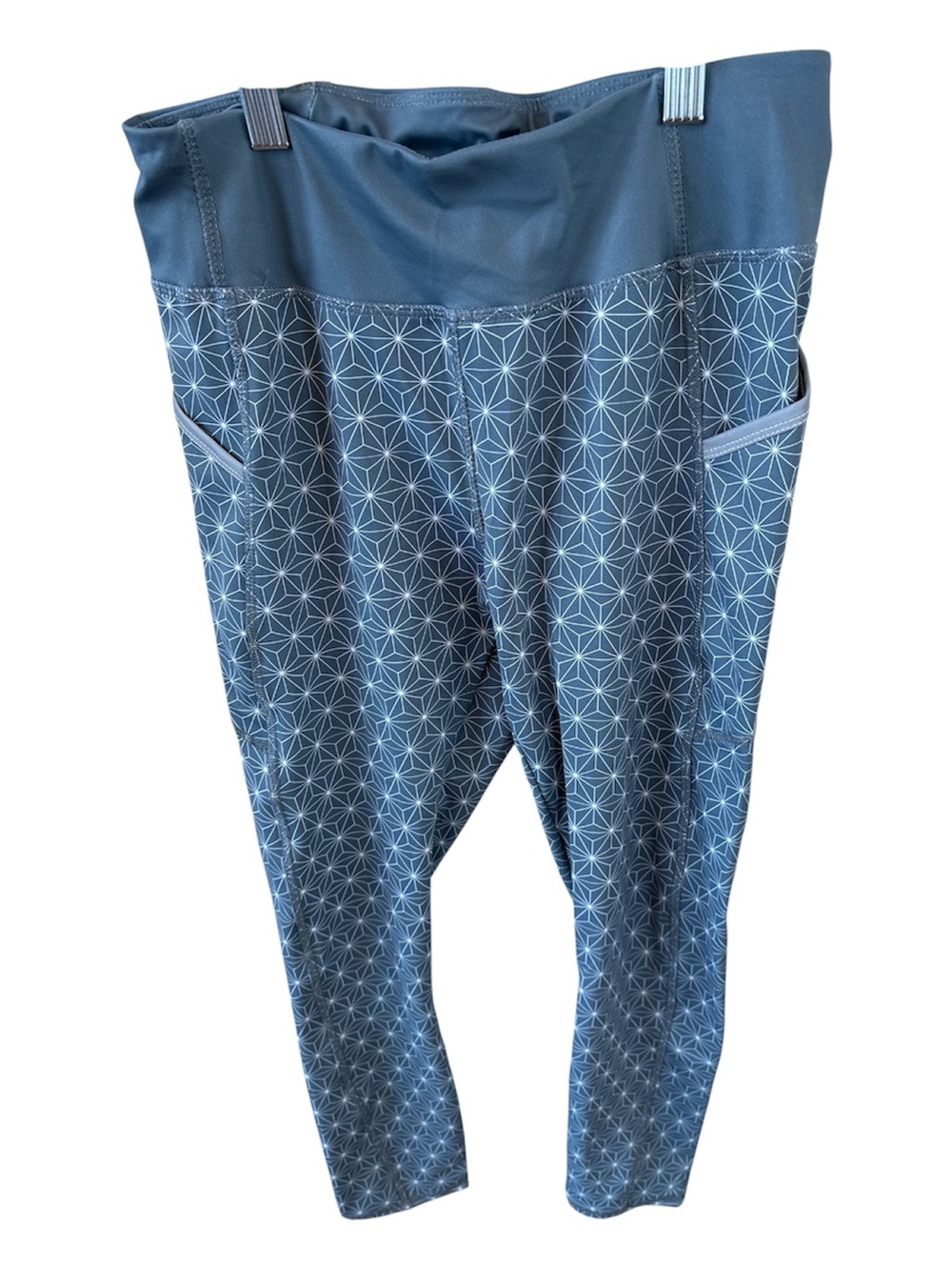 Disney 2024 Wine and Dine Gray Geometric Print Leggings with Side Pockets